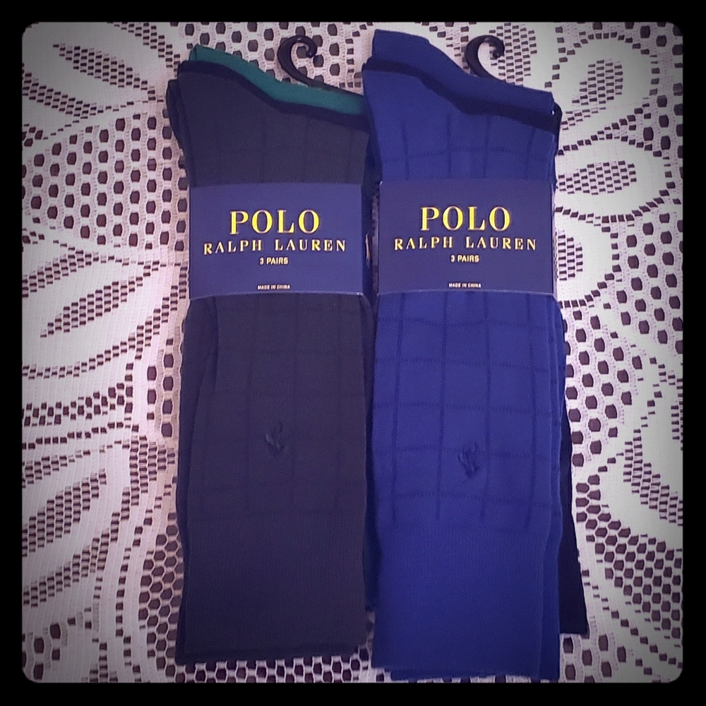 Polo Ralph Lauren Classic Mens Dress Socks 6 Pairs